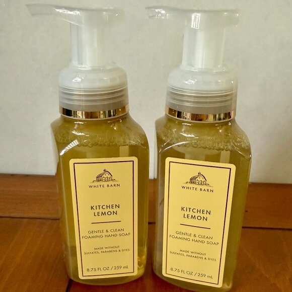 Bath & Body Works Other - 2 for $30 SALE - NEW 2-Pc BBW KITCHEN LEMON Foaming Hand Soap 8.75oz 2-Pc